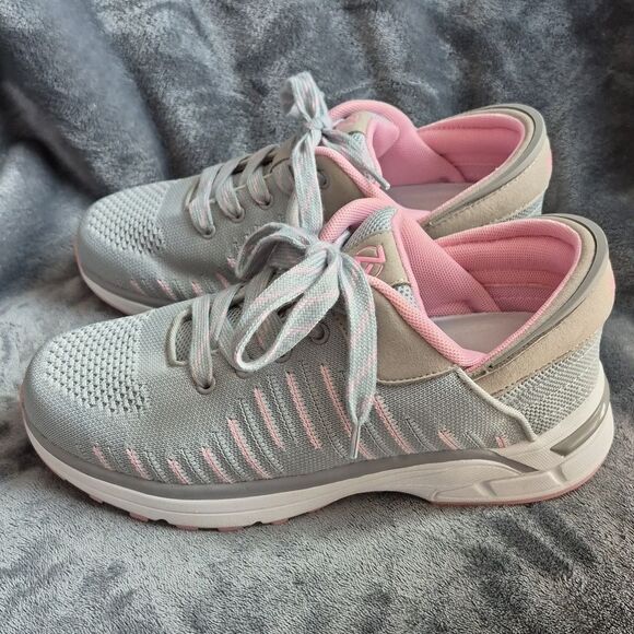 Zeba Shoes Size 8.5 Grey and Pink (Rose Gray) - Picture 2 of 7